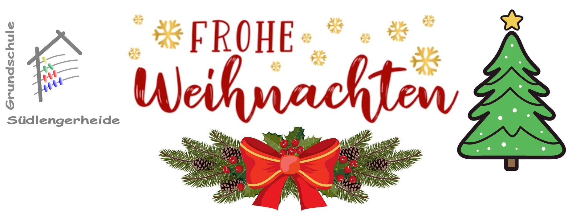 Frohe Weihnachten Schriftzug