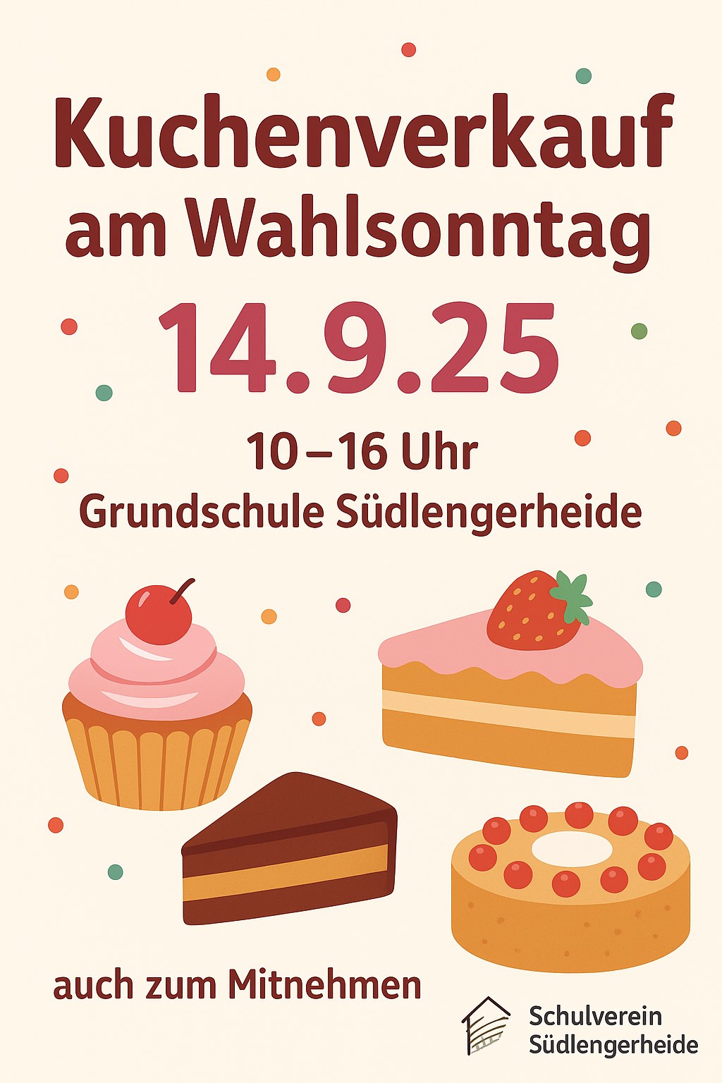 Kuchenverkauf Wahlsonntag 2025